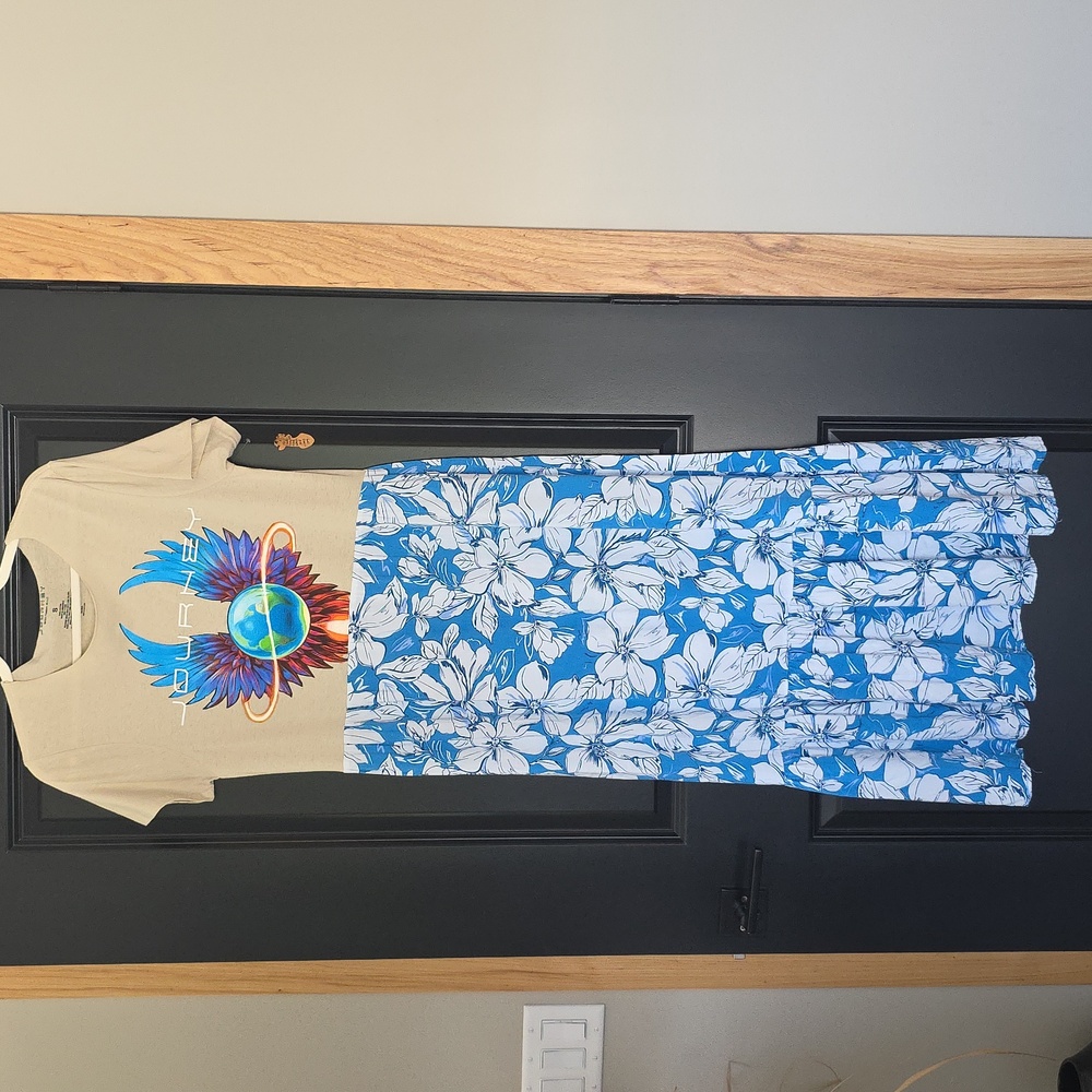 Journey Upcycled Tee Floral Maxi Dress